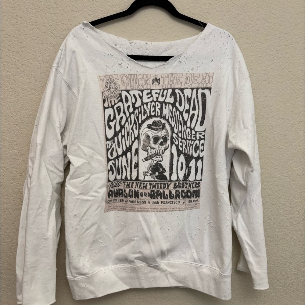 Grateful Dead distressed long sleeve sweatshirt